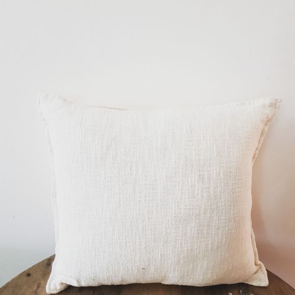 Wooly Texture - Ivory Scatter Pillow	